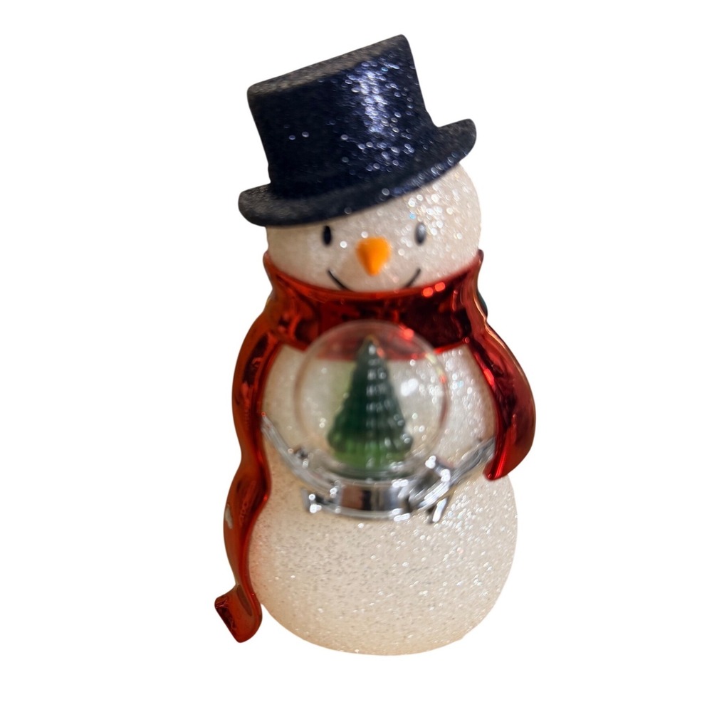 Bath & Body Works Snowman
w/Snowglobe Wallflowers Plug In White Holiday Winter